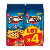granola extra cookies au chocolat & daim lu 4 x1 84g
