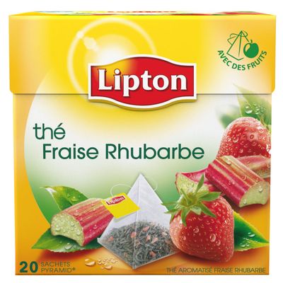 LIPTON Lipton thé vert fruits rouge sachet x25 -40g pas cher 