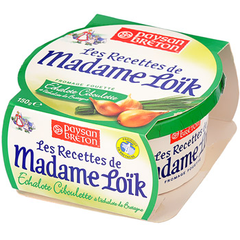 Fromage fouette, echalote/ciboulette - Madame Loik, le pot de 150gr