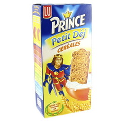 Prince Petit Dej - Biscuits aux cereales, pepites de chocolat et lait - 6x4 biscuits