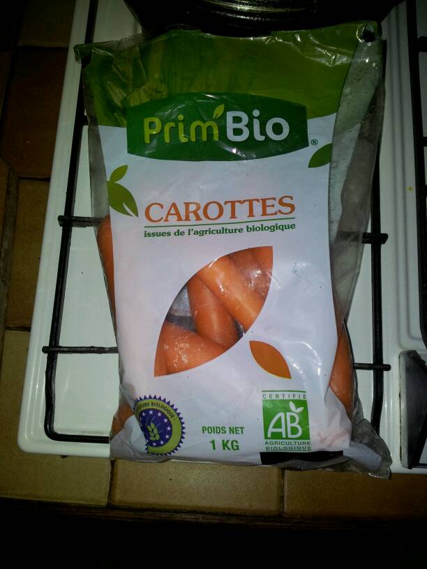 Carotte bio, France, sachet 1kg
