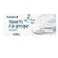 Franprix yaourt à la grecque 4x150g