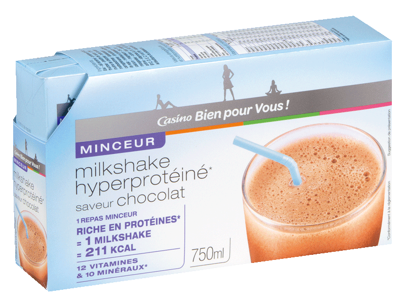 Milkshake hyperproteine Chocolat