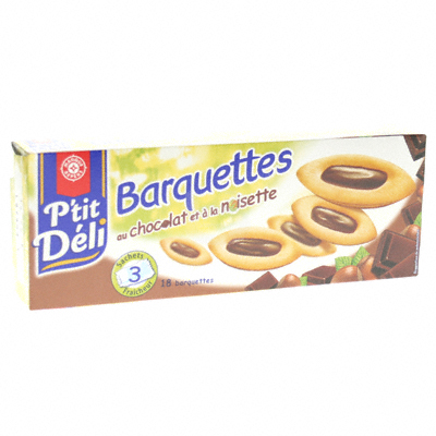 Biscuits P'tit Deli Barquettes Chocolat 120g