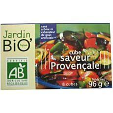 Cubes saveur Provencale JARDIN BIO, 8 unites, 96g
