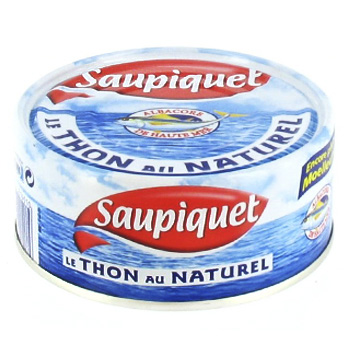 Thon albacore naturel haute mer Saupiquet 1/3 de 186g