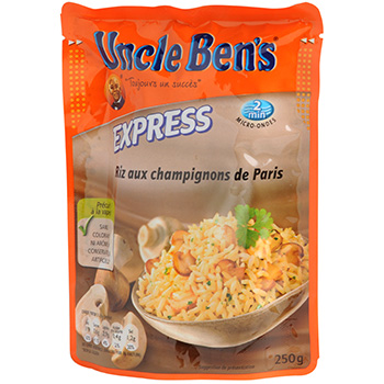Riz express 2mns Uncle Ben's Aux chanpignons 250g