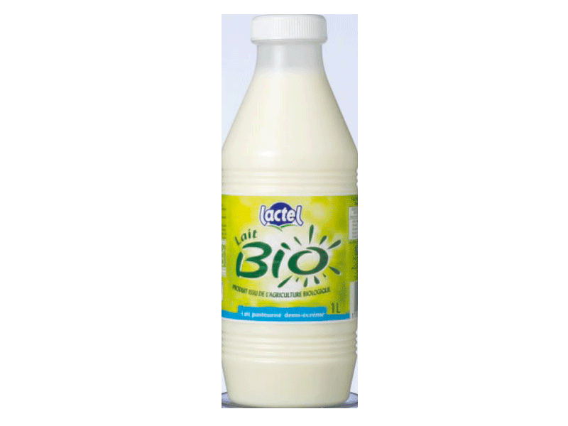 lait frais bio demi ecreme lactel 1l