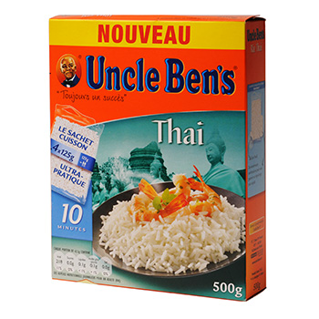 Riz thai uncle ben's sachet cuisson 500g - Tous les produits riz - Prixing