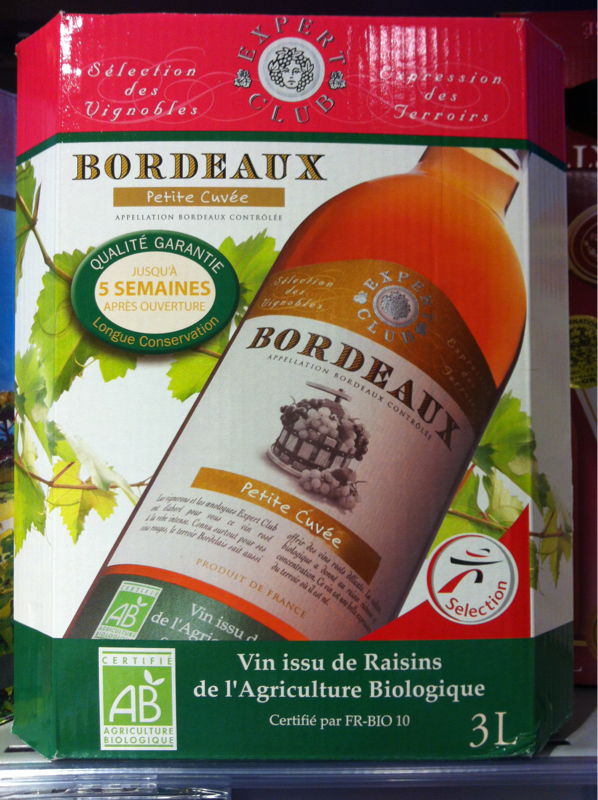 Expert Club Petite Récolte Bordeaux vin rosé Expert Club - Petite Récolte le Bib de 3 l