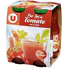 Pur jus de tomate U, pack de 4x20cl