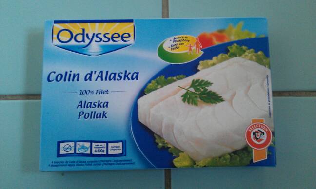 Colin d'Alaska, 100% filet, 4 x 100g,400g
