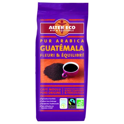 Alter Eco, Cafe moulu Guatemala pur arabica BIO, le paquet de 250 g