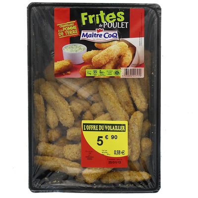 Frites de poulet MAITRE COQ, 1kg
