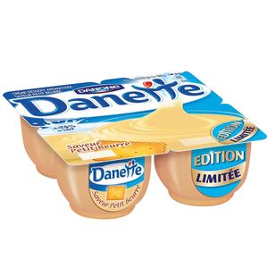 Danone, Danette - Crème dessert saveur petit beurre, les 4 pots de 125 g