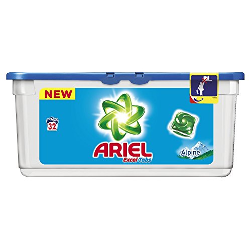 Ariel Actilift lessive tablette alpine 32 doses soit 16 lavages 1,...