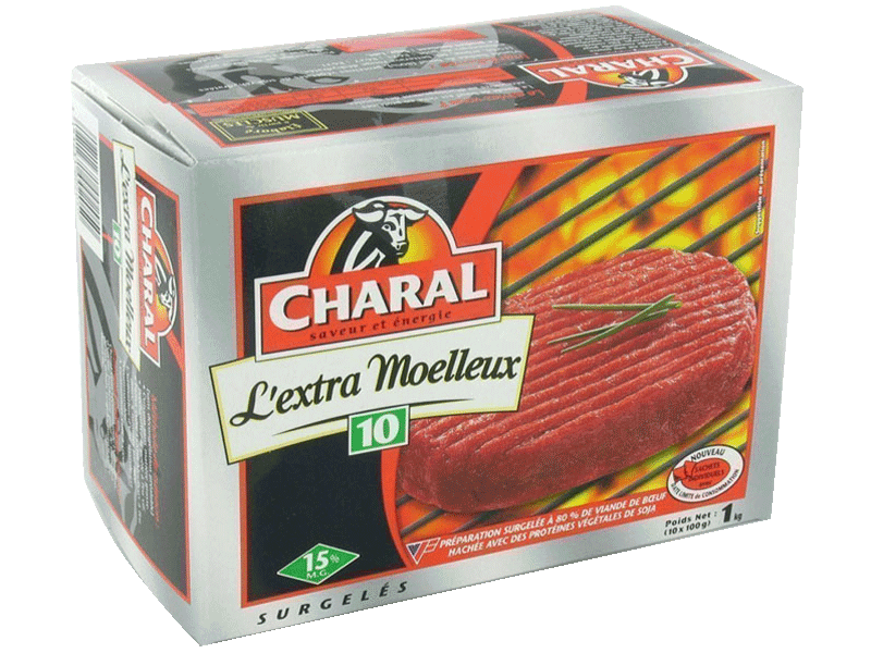 Steak hache Le Moelleux Charal x10 1 kg