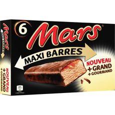 Mars Maxi barres glacées les 6 barres de 74 ml