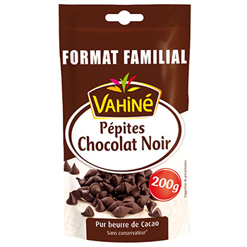 Pepites Vahine Chocolat noir 200g