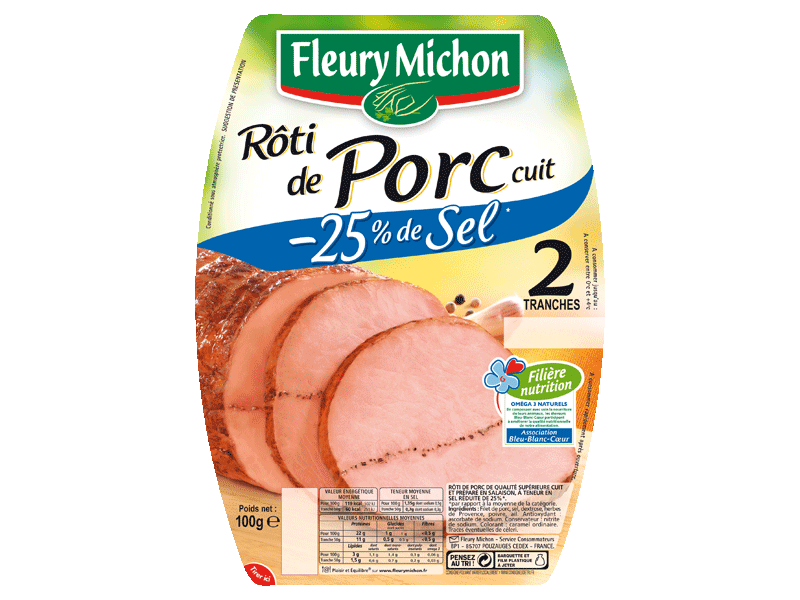 Roti de porc - 2 tranches