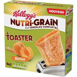 Kellogg's, Nutri-Grain - Chausson a toaster abricot, les 6 chaussons de 40 g