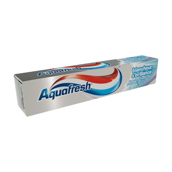 Aquafresh dentifrice blancheur et brillance 75ml