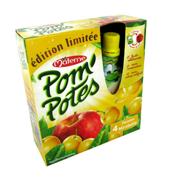 Pom Potes Compotes en gourde pomme vanille POM'POTES 