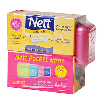 Nett tampons sans applicateur original normal 2x32