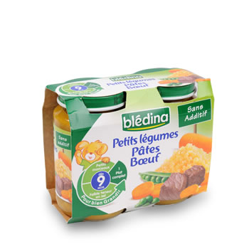 BLEDINA Blédichef assiettes légumes viandes dès 15 mois 2x250g et 2x230g  pas cher 