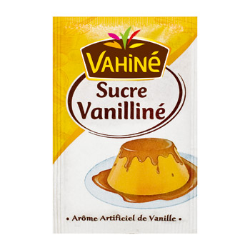 Sucre vanilliné, arôme artificiel de vanille