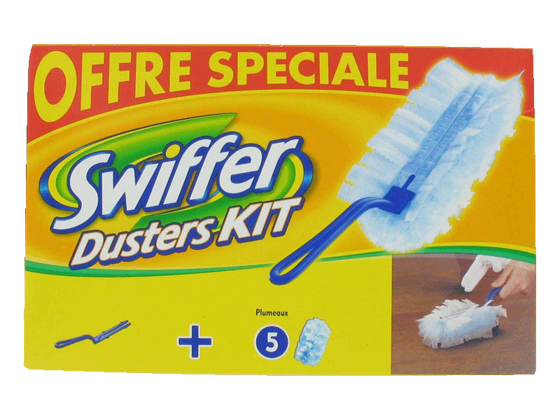 Swiffer duster kit xxl - 1 manche téléscopique + 2 plumeaux - Tous les  produits microfibres - Prixing