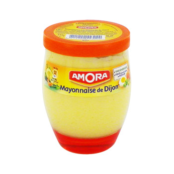 Mayonnaise de Dijon Amora Verre table sans sulfite 215g