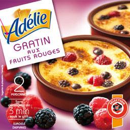 Adélie, Gratin aux fruits rouges, les 2 gratins de 120g