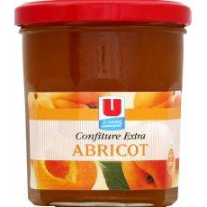 Confiture d'abricot 50% de fruits U, 370g