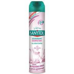 Desodorisant desinfectant Fleurs Blanches pour air et surfaces SANYTOL, 300ml