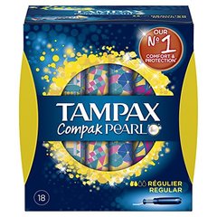 Tampax compak pearl régulier tampon x18