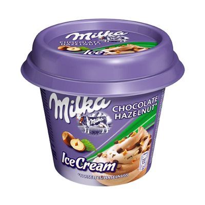Creme glacee chocolat noisette
