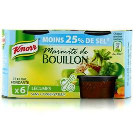 Knorr marmite bouillon legumes reduit en sel 24g