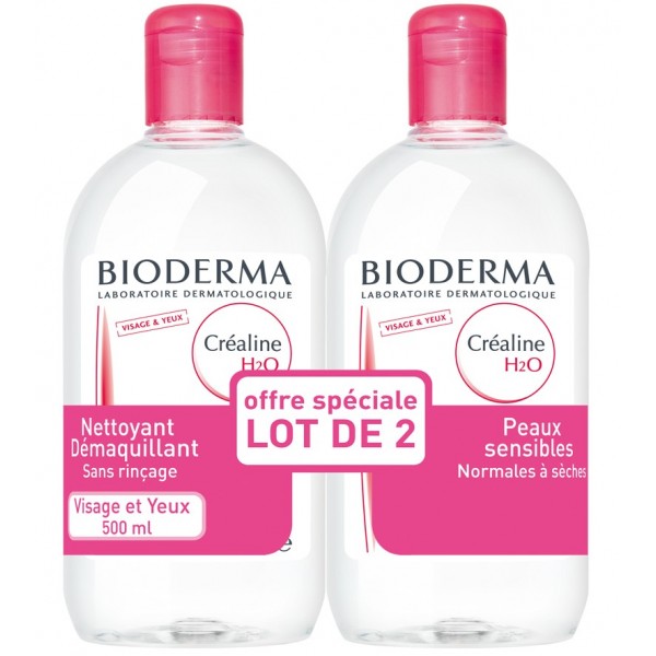 Solution micellaire Créaline H2O démaquillante Bioderma