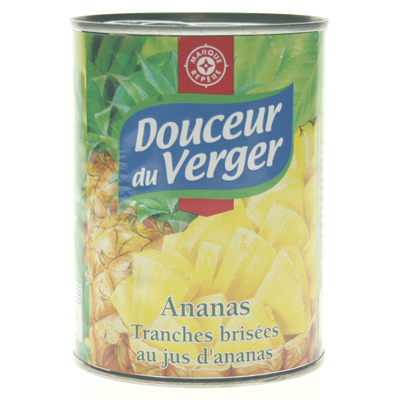 Ananas Douceur du Verger Tranches brisees 340g
