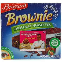 Brossard brownies chocolat noisette 2x285g