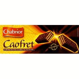 Caofret, gaufrettes fourrees enrobees de chocolat fin, le paquet,150g