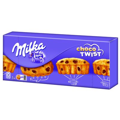 Choco Twist - 5 Gateaux Gateau fourre aux pepites de chocolat au lait du pays Alpin