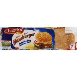 Chabrior, Pains pour hamburger classiques, la boite de 6 - 330 g