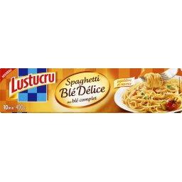Lustucru, Spaghetti Blé Délice au blé complet, équilibre et saveur, la boite de 400 g