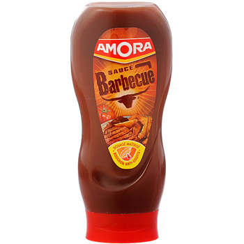 Sauce barbecue Amora 490g sur