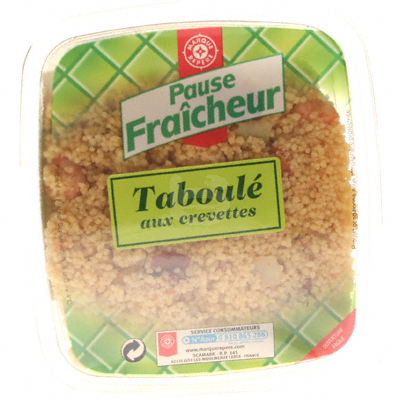 Taboule Pause Fraicheur Aux crevettes 300g