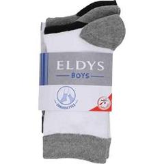Eldys Mi-chaussettes unies basic junior t35/38 le lot de 3