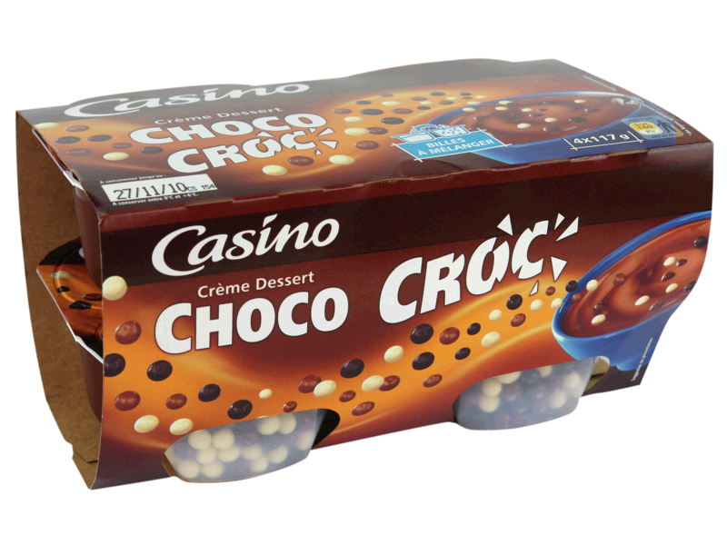 Crème dessert choco croc' 4x117g