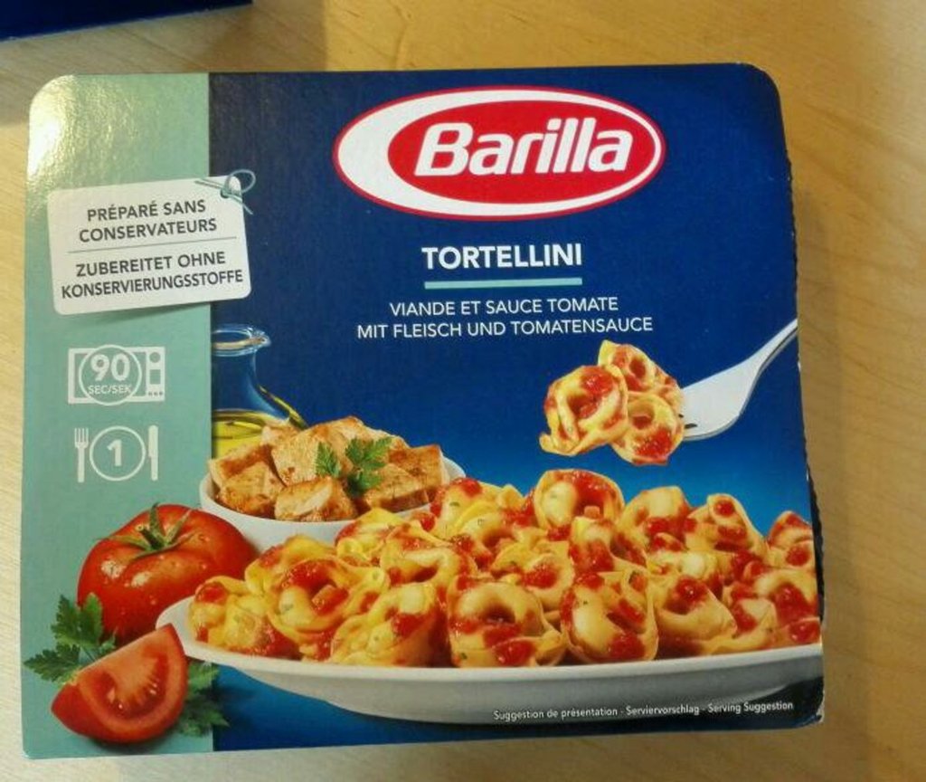 Barilla tortellini viande sauce tomate barquette 300g